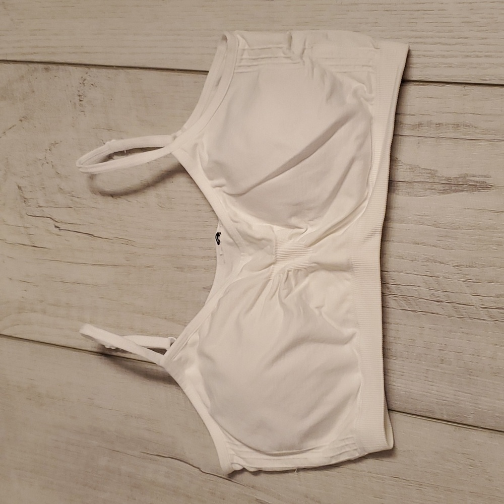 Size large white soft cami bra